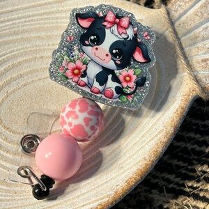 Cow Badge Reel